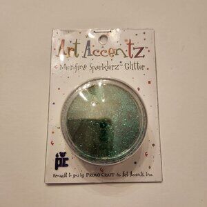 Pine Green Glitter Microfine Sparklerz Craft Art Accentz Brand .35 Oz 10g